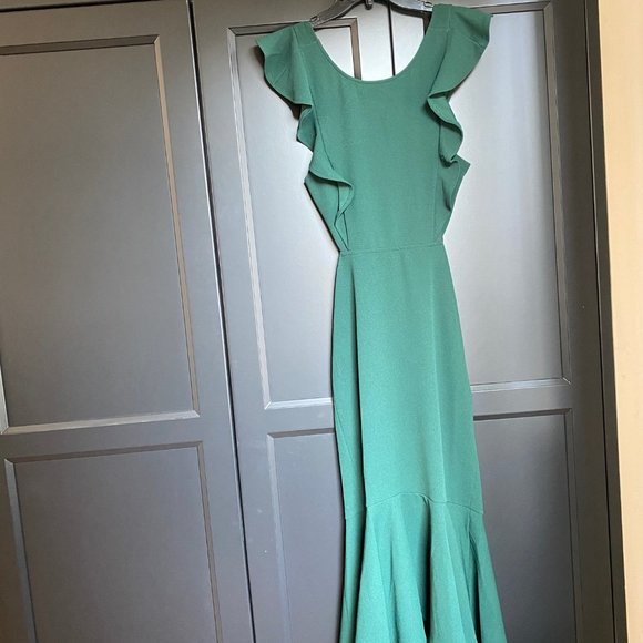 Green cocktail dress, NWT - Picture 4 of 9